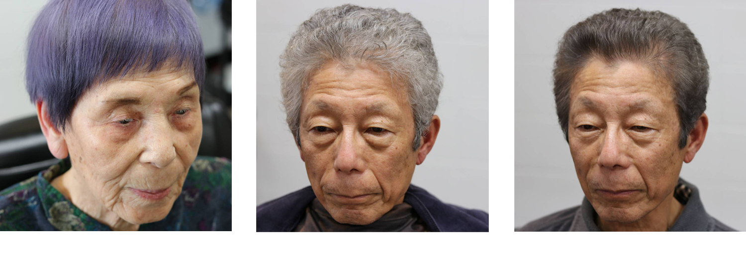 カラーリング、白髪染めの見本